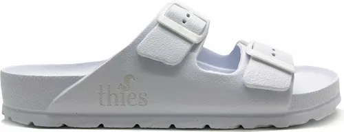 thies 1856 Ecofoam Sandale Vegan in Weiß - Größe 44 EU - Leichte und wasserfeste Sandale aus recyceltem EVA, ideal für den Alltag. Mit bequemer Schnalle und umweltfreundlichem Design für einen nachhaltigen Lebensstil.