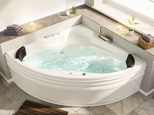 Eck Whirlpool Selene 140x140x59 mit Armaturen von Magnolia Home