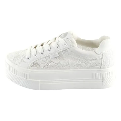 Buffalo Paired Bloom Sneaker mit herausnehmbarem Fußbett in weiß von Buffalo