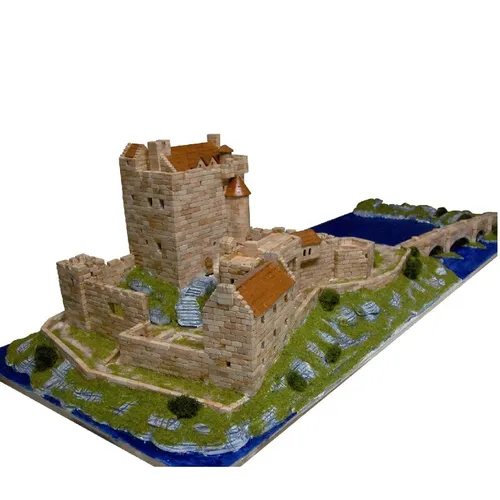 AEDES ARS Steinbaukasten Burg - Eilean Donan Castle - Gebäude, detailgetreues Modell des berühmten Eilean Donan Castle für kreative Bauprojekte und Sammler.