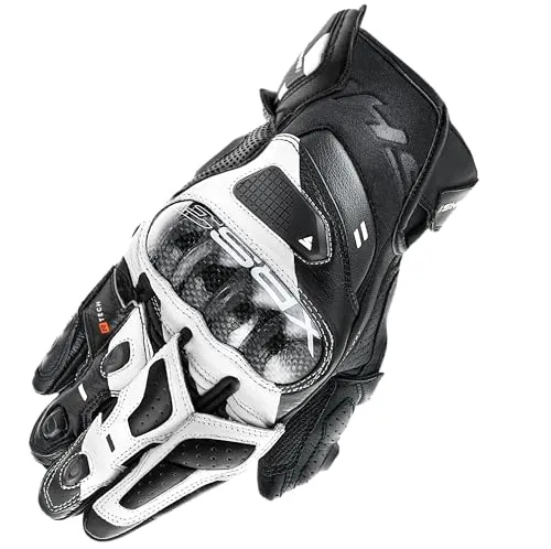 SHIMA XRS-3 Motorradhandschuhe 2XL schwarz-weiss für Männer in weiß von Shima