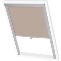 vidaXL Verdunkelungsrollo Beige CK04 - Rollos für Velux-Fenstersysteme, mit hitzeabweisender Aluminiumbeschichtung für optimale Wärmeisolierung und Lichtregulierung.