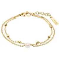 JETTE Damen-Armband 925er Silber mit Süßwasserperle in gelb von JETTE