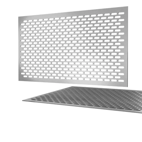 DeinLichtschacht – Lichtschachtabdeckung Edelstahl – Langlöcher – 1100x500mm – Rostfrei – Begehbar – Mit Insektenschutz – Einfache Montage – Hochwertiges Design & Funktion – Made in Germany