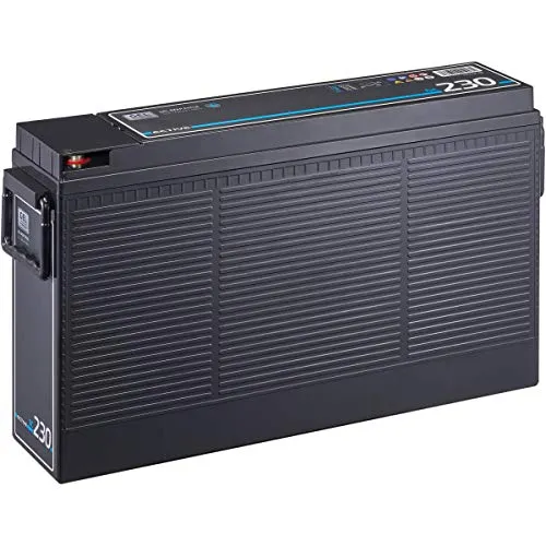 ECTIVE DC 230 GEL Slim 12V Versorgungsbatterie - Wartungsfreie Gel-Batterie mit 230Ah, ideal für Automobile, Boote und Wohnmobile. Hohe Beständigkeit gegen Korrosion und andere Umwelteinflüsse.