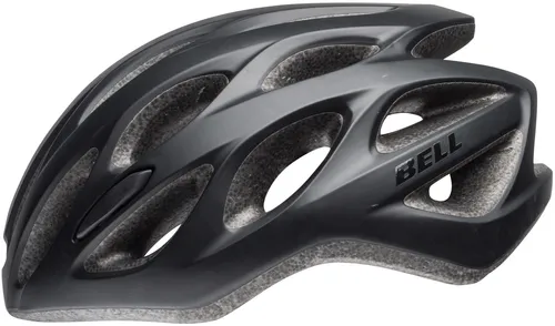 Bell Tracker R mat Black Unisize Fahrradhelm - Leichter In-Mold Polycarbonat Helm mit Ergo Fit und No-Twist Tri-Glides für optimalen Tragekomfort und Sicherheit, ideal für Erwachsene mit Kopfumfang 54-61 cm.