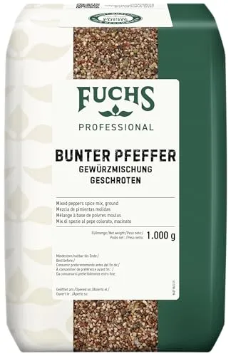 Fuchs Pfeffer bunt Gewürzmischung geschroten (1kg) von FUCHS