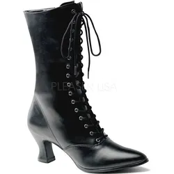 FUNTASMA VICTORIAN-120 Schwarze Renaissance-Stiefeletten in schwarz von Funtasma