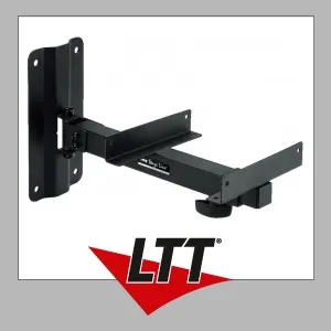 Monacor PAST-550/SW PA-Lautsprecher-Halterung - Neigbare und schwenkbare Wandhalterung für PA-Lautsprecher, ideal für flexibles Sound-Setup in Multimedia-Anwendungen.
