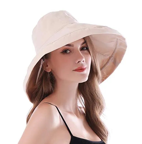 AIDIER Damen Faltbarer Sommerhut mit UV-Schutz
