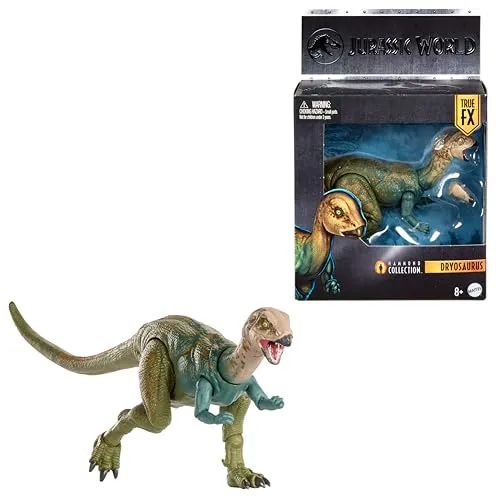 Jurassic World Hammond Collection Dryosaurus Pack - Action-Set mit menschlicher Figur und Dryosaurus, perfekt für kreative Spielmöglichkeiten und spannende Abenteuer in der Jurassic World.
