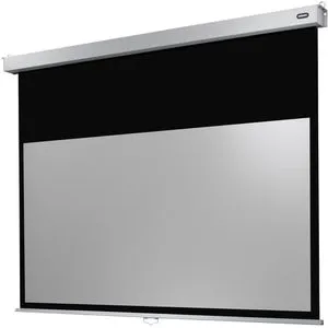 Celexon Professional Plus Rolloleinwand 280 x 158 cm - Beamer-Leinwände für Heimkino und Präsentationen, lichtundurchlässige schwarze Rückseite mit 1,2 Gain für optimale Bildqualität.
