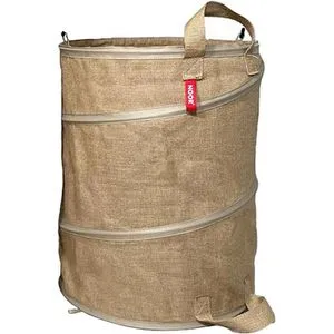 Gartensack POP-UP Jute Größe L 160 Liter – Selbststehender Gartenabfallsack - Gartenabfallsäcke für einfache Entsorgung von Laub und Grünschnitt. Der reißfeste Jutesack mit 160 Litern Fassungsvermögen stellt sich von alleine auf und bietet starke Griffe für mühelosen Transport.