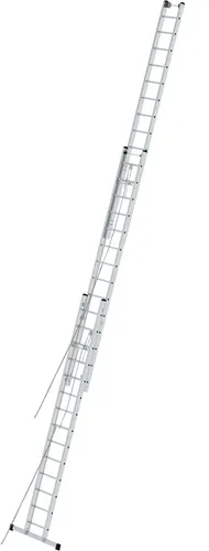 STABILO Sprossen-Seilzugleiter, dreiteilig mit 3x14 Sprossen