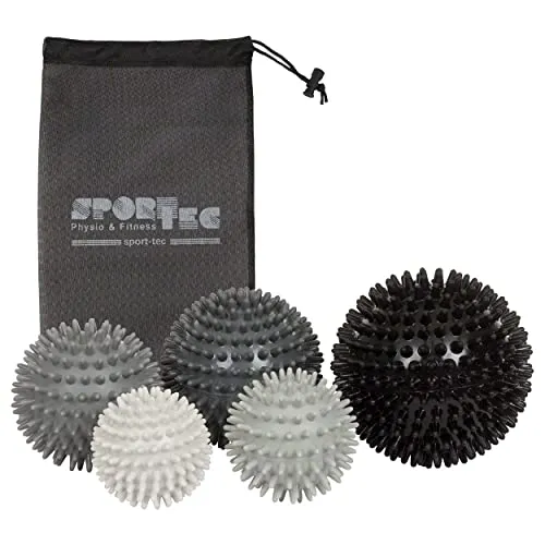 Sport-Tec Igel-Ball hart 5er Set mit Aufbewahrungsbeutel