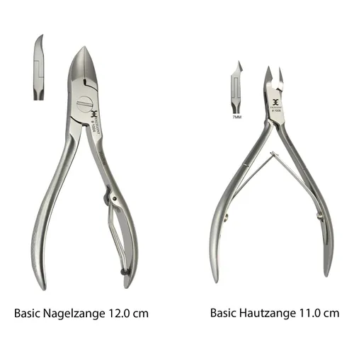 Nagelzange & Hautzange Set - Nagelpflege Set aus rostfreiem Edelstahl, ideal für die tägliche Maniküre und Pediküre – perfekt für Reisen oder als Geschenk.