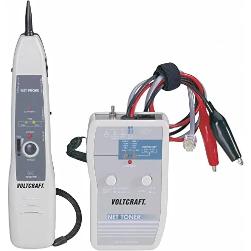 VOLTCRAFT LSG-3 Leitungssucher - Leitungssucher für präzise Identifikation von Durchgängen, Unterbrechungen und Kurzschlüssen. Ideal für Netzwerk- und Telekommunikationsanwendungen.