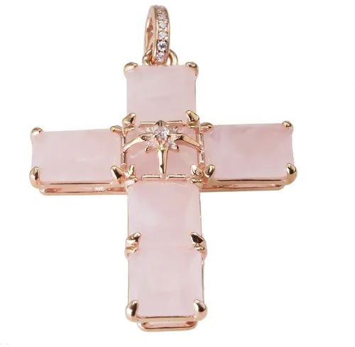 THOMAS SABO Damen Anhänger Kreuz PE880-417-9 in rosegold von THOMAS SABO