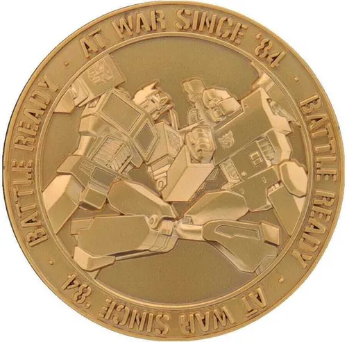 Transformers 40th Anniversary 24k vergoldete Münze von Fanatic