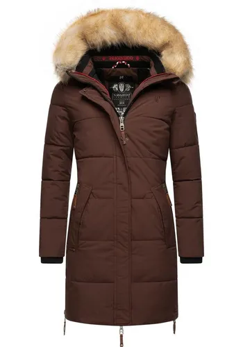 Navahoo Wintermantel Halina modischer Damen Winter Steppmantel mit Kapuze