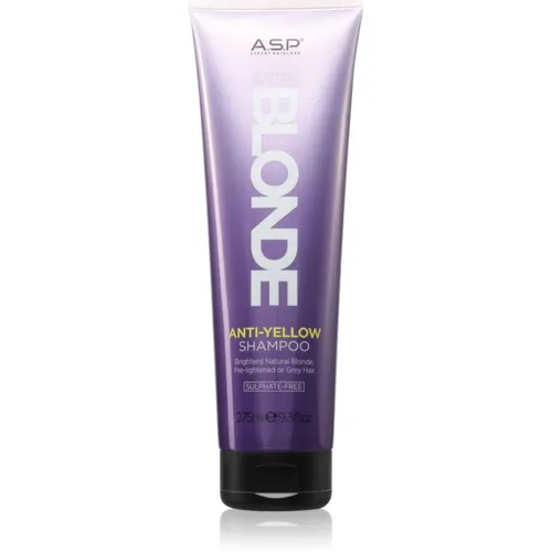 ASP System Blonde Anti-Yellow aufhellendes Shampoo für blonde und graue Haare 275 ml