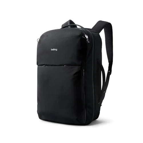 Bellroy Lite Travel Pack 38L (Handgepäckrucksack, großer Reiserucksack für internationale Reisende, mit Laptopfach, inneren Packzellen und verstaubaren Schultergurten) - Black