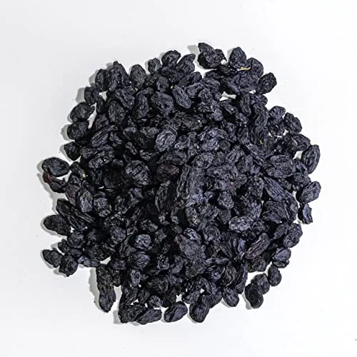 Food-United SCHWARZE ROSINEN 3 kg Weinbeeren Trauben ungeschwefelt naturbelassene Trockenfrüchte aus Usbekistan für Rosinen-Mix oder Studentenfutter mit Walnüssen Haselnüssen Cashews (3000)