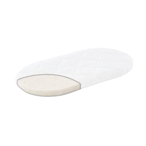 Träumeland Babymatratze Kleine Matratze Wash, oval 5 cm hoch - Matratzen für Babys, mit atmungsaktivem Bezug aus 100 % Baumwolle, waschbar bis 60 °C und für den Schontrockner geeignet – ideal für gesunden Schlaf.