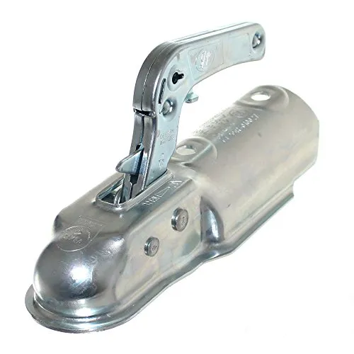 Zugkugelkupplung 750kg Anhänger Kugelkupplung Zugmaul Rundrohr Ø70mm Trailer Metall Kugel-Kupplung Neu Old-Harvest 1