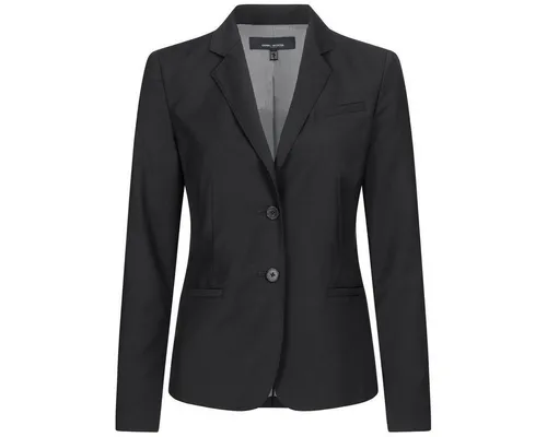 HECHTER PARIS Blusenblazer Damen Schwarz - Eleganter Blusenblazer im modernen Tailored Fit, gefertigt aus hochwertiger Materialkombination. Ideal für Büro und Freizeit, mit OEKO-TEX® Standard 100 Zertifizierung.