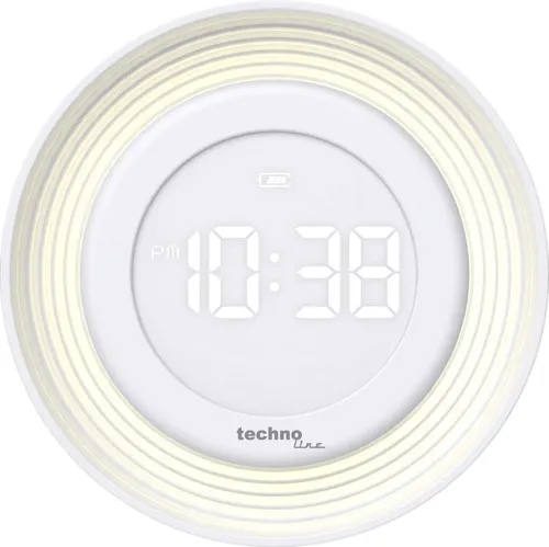 technoline Tischuhr WT 479 mit Nachtlicht & Temperatur in grau von Technoline