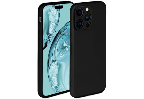 ONEFLOW Handyhülle für iPhone 14 Pro Hülle Silikon Soft Case Schwarz 6,1 Zoll, Silikonhülle Cover Dünn Handytasche TPU Schutzhülle mit Kameraschutz