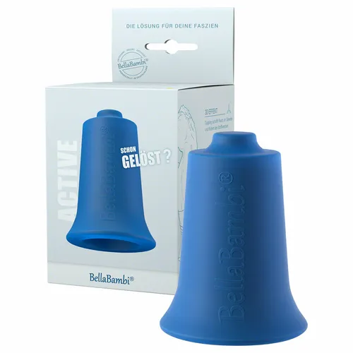 BellaBambi® Maxi solo Schröpfglas | Faszien & Triggerpunkt Massage für große Körperregionen - Utensilien für Rückenmassage, ideal für Verspannungen im Rücken und Oberschenkel, made in Germany und mit einzigartigem Peeling-Rand für optimale Haftung.