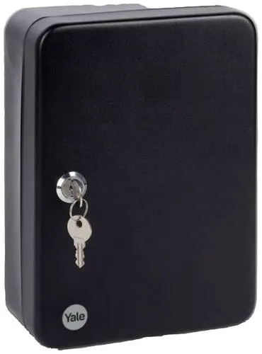 Yale YKB/540/CB2 Schrank für 46 Schlüssel, Kombinationsschloss, Wandmontage, 30 x 24 x 8 cm, Schwarz