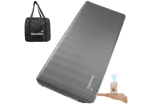 Skandika Isomatte Easy 3D Premium Flex, 1 Person, inklusive USB-Pumpe, Schaumstoff, Integrierte Pumpe, abnehmbar, wiederaufladbar, R-Wert: 12,3