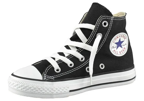 Converse Kinder Chuck Taylor Hi Sneaker schwarz 29 EU - Sneaker für Kinder, knöchelhoch mit retro Stil und robustem Canvas-Obermaterial, ideal für Freizeit und Schule.