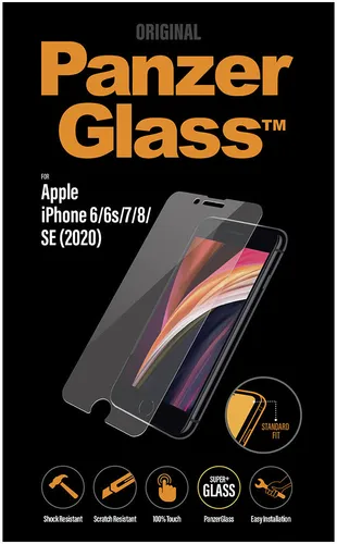 PanzerGlass für Apple iPhone 6/7/8/SE 2020 Härtegrad 7H, Anti Fingerprint NEU
