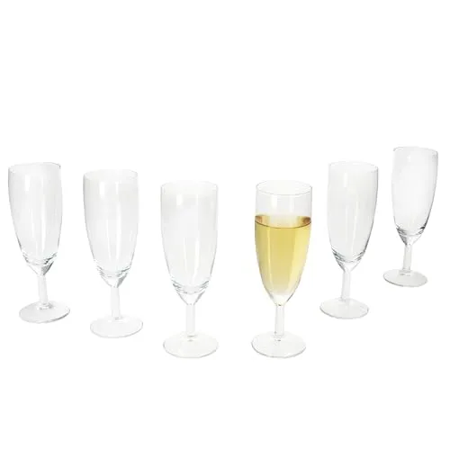 MamboCat Sektglas 12er Set Royal - Elegante Sektflöten für festliche Anlässe - Sektgläser Set mit 12 eleganten Royal Sektflöten, ideal für Hochzeiten und Feiern. Mit hochwertiger Verarbeitung für ein einzigartiges Trinkerlebnis und spülmaschinengeeignet für einfache Reinigung.