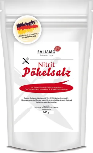 Saliamo | 900g Pökelsalz, Nitritpökelsalz, Nitrit Salz