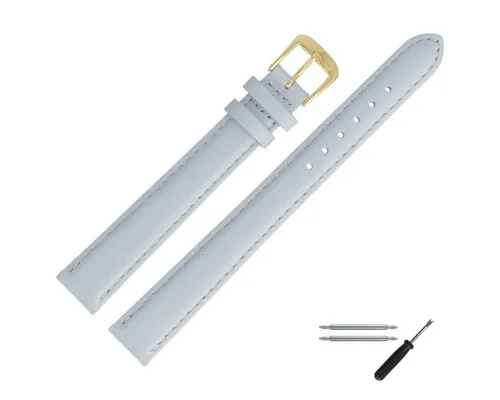 MARBURGER Uhrenarmband 14mm Leder XL Extra Lang