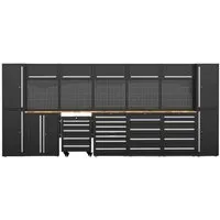Produktbild Galaflor Werkzeugschrank mit Arbeitsplatte 202,5x475x55 cm Werkzeugwand
