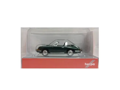 Herpa 033732-004 Porsche 911 Targa, grünmetallic Sammlermodell 1:87 Neu