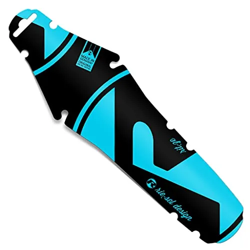 Riesel Design rit:ze - Mudguard für Sattel, universelles Fahrrad Schutzblech - Fahrradschutzbleche, robust und langlebig aus recyclefähigem Polypropylen, ideal für Rennrad, Gravel und Mountainbike – leicht mit nur 17g und made in Germany.