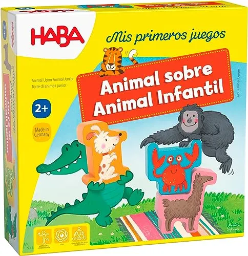 HABA 306073 - Meine ersten Spiele - Tier auf Tier, klassisches Stapelspiel. Mehr 2 Jahre