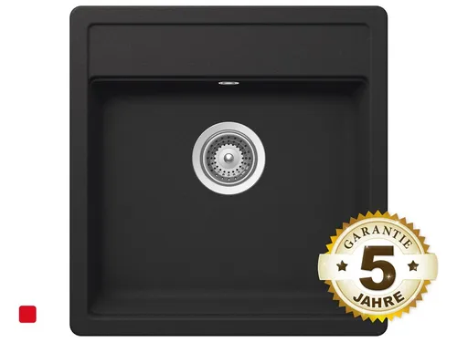Schock SUPERB N-100S-A Onyx - SUPN100SAGON Granitspüle Einbauspüle Schwarz