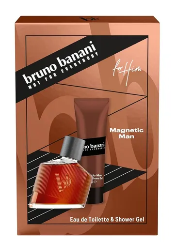 Produktbild bruno banani Geschenk-Set Magnetic Man EdT 30 ml + Shower Gel 50 ml