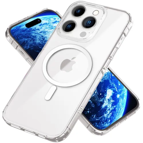 MagPower Schutzhülle für iPhone 14 Pro Max, Klar Kratzfest Handy Hülle Cover