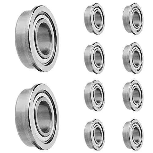 Stück F688 ZZ Flanschkugellager 8 mm x 16 mm x 5 mm doppelt geschützte Rillenkugellager für DIY, Drehbänke, Motoren, 3D-Drucker, verschiedene mechanische Geräte, etc. 10