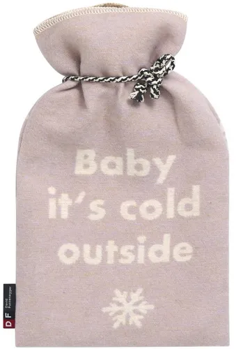 David Fussenegger Wärmflasche Baby its cold 2.0 Liter - Wärmflasche zur Behandlung von Schmerzen & Fieber, nachhaltig aus Recycling-Baumwolle, ÖkoTex100 GRS, ideal für eine sanfte Wärme, Made in Austria, Farbe Hellviola.