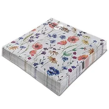 Tat Feld Blumen, Tat 3 Ply Servietten 33X33Cm gefaltet 1/4 20Stees In Pack